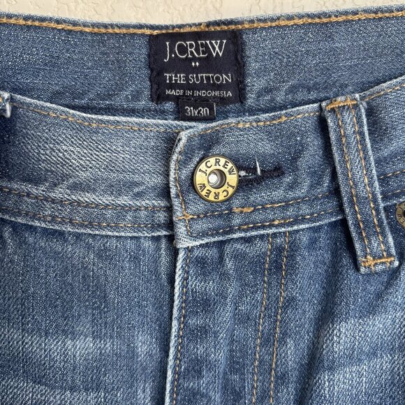 J. Crew distressed faded blue jeans - Picture 2 of 3